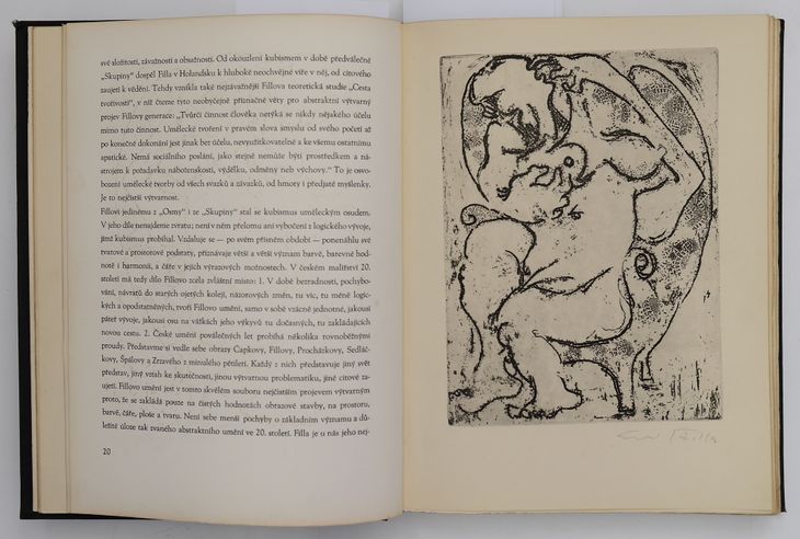 Žena v lenošce II. (cena za bibliografii č. 54 František Venera: Dílo Emila Filly, Brno, 1936, 8 originálních grafických listů, list je samostatně neprodejný) - 1