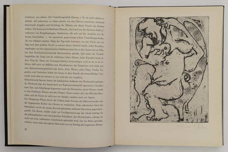 Bibliografie č. VII František Venera: Dílo Emila Filly, Brno, 1936, s originálním grafickým listem Žena v lenošce - 1